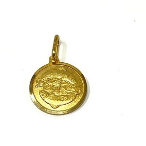 New Anthropologie Melanie Auld Pieces Zodiac Pendant Gold